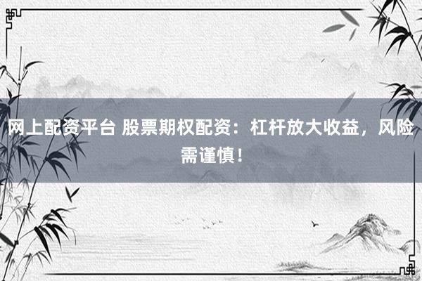 网上配资平台 股票期权配资：杠杆放大收益，风险需谨慎！