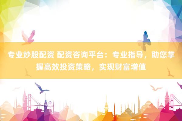 专业炒股配资 配资咨询平台：专业指导，助您掌握高效投资策略，实现财富增值