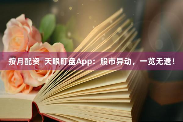 按月配资  天眼盯盘App：股市异动，一览无遗！
