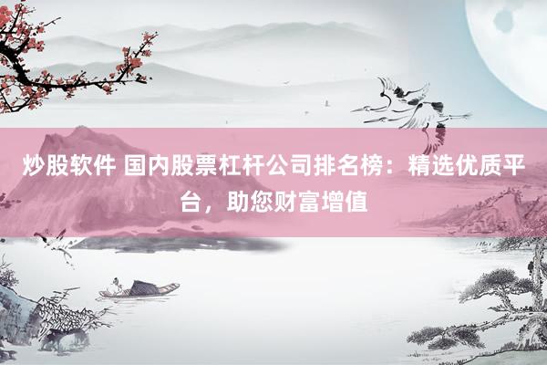 炒股软件 国内股票杠杆公司排名榜：精选优质平台，助您财富增值